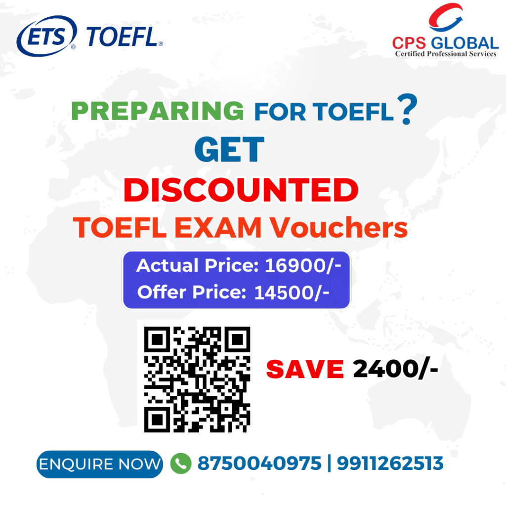 ETS TOEFL Exam Voucher Buy TOEFL Voucher Online CPS Global